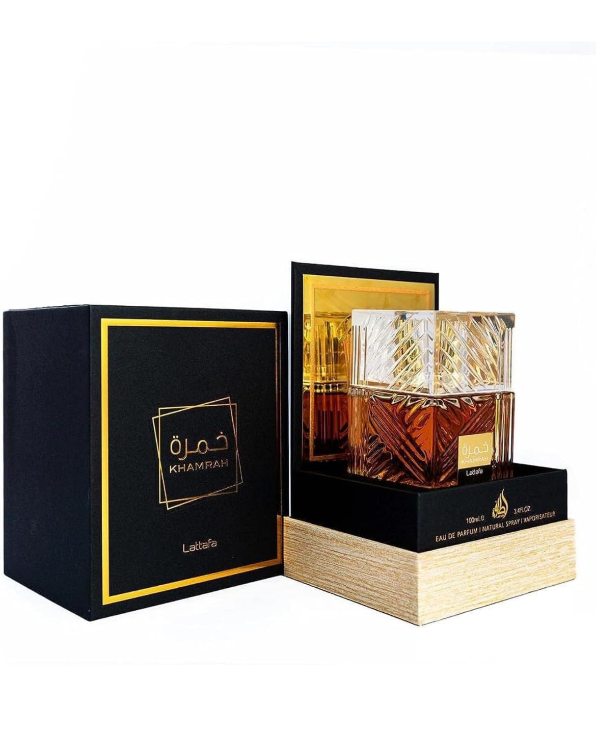 Lattafa Khamrah Qahwa for Unisex Eau de Parfum Spray, 3.4 Ounce