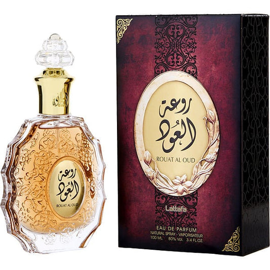 Lattafa Rouat Al Oud for Unisex, Sandal wood Eau de Parfum Spray, 3.4 Ounce